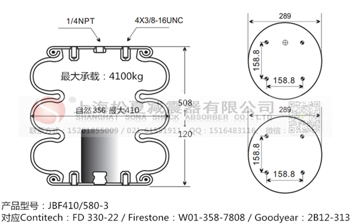JBF410/580-3橡膠<a href='http://brandnew-swimwear.com/' target='_blank'><u>空氣彈簧</u></a>